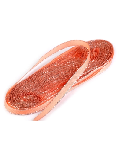 Stuha taftová šírka 6 mm s lurexom - 10 m | Mimib