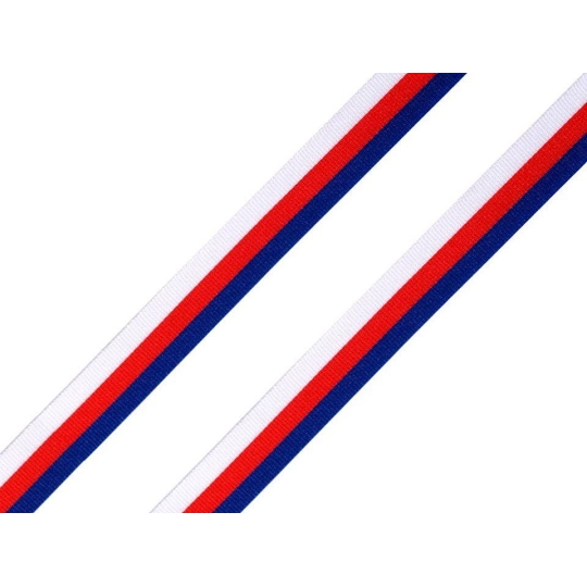 Stuha trikolora Česko, Slovensko šírka 10mm - 10 m | Mimib