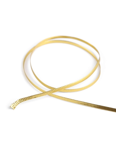 Dutinka s lurexom šírka 2,5 mm plochá - 50 m | Mimib