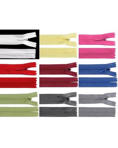 Špirálový zips skrytý No 3 dĺžka 18 cm - 1 ks