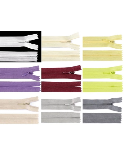 Špirálový zips skrytý No 3 dĺžka 35 cm - 1 ks | Mimib