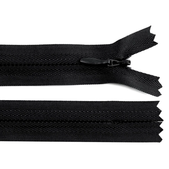 Špirálový zips skrytý No 3 dĺžka 45 cm - 1 ks | Mimib