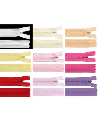 Špirálový zips skrytý No 3 dĺžka 50 cm - 1 ks | Mimib