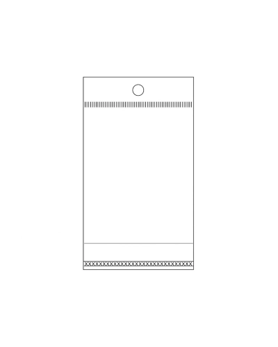 PP vrecko s lepiacou lištou a závesom 6x10,5 cm - 100 ks | Mimib