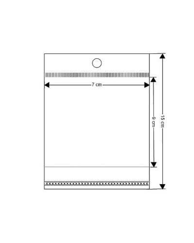 PP vrecko s lepiacou lištou a závesom 7x9 cm - 40000 ks | Mimib