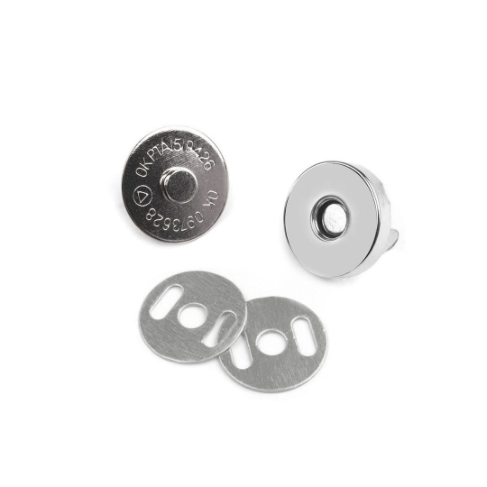 Magnetické zapínanie Ø15 mm nikel - 5 sada | Mimib