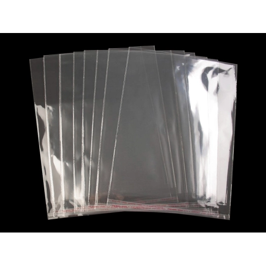 PP vrecko s lepiacou lištou 40x50 cm - 100 ks | Mimib