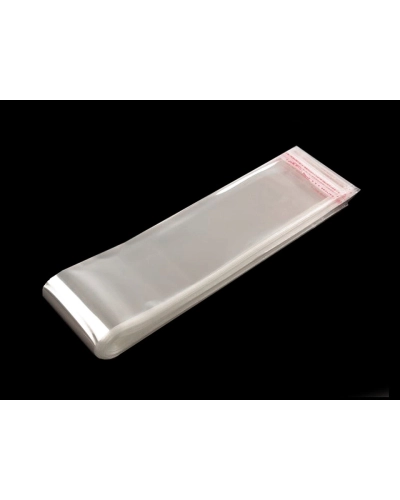 PP vrecko s lepiacou chlopňou a závesom 7x45 cm - 100 ks | Mimib