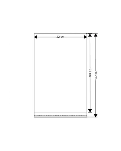 PP vrecko s lepiacou lištou 22x35 cm - 100 ks | Mimib