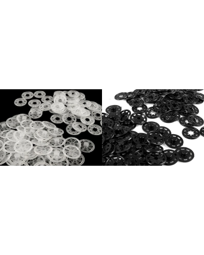 Plastové patentky / stláčacie gombíky Ø25 mm - 5 pár | Mimib