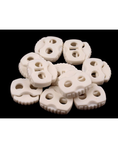 Brzdičky s dvoma dierkami 20x20 mm - 10 ks | Mimib