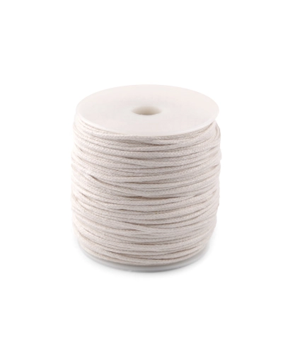 Bavlnená šnúra macrame Ø3 mm splietaná - 100 m | Mimib
