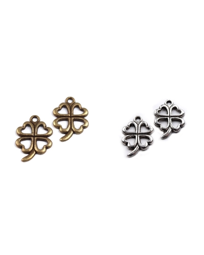 Prívesok štvorlístok 15x21 mm - 5 ks | Mimib
