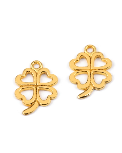 Prívesok štvorlístok 15x21 mm - 5 ks | Mimib