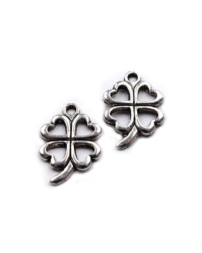 Prívesok štvorlístok 15x21 mm - 5 ks | Mimib