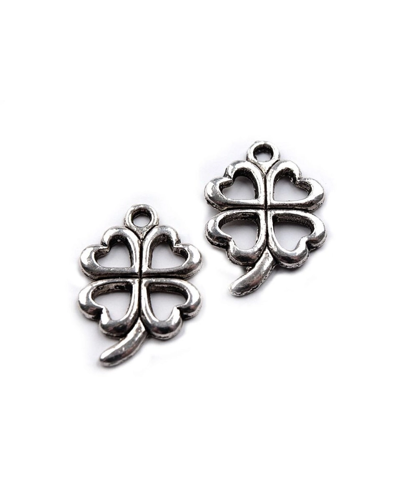 Prívesok štvorlístok 15x21 mm - 5 ks | Mimib