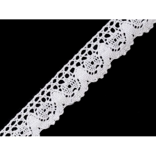 Bavlnená čipka paličkovaná šírka 25 mm - 27 m | Mimib