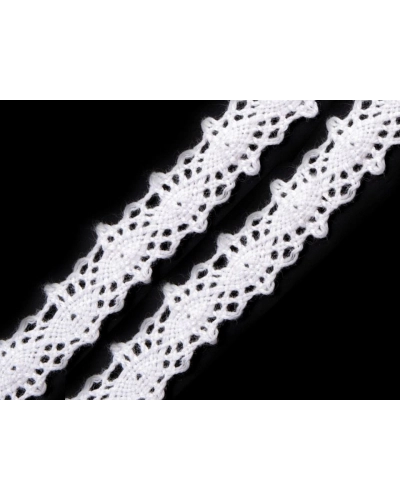 Bavlnená čipka / vsadka paličkovaná šírka 12 mm - 27 m | Mimib