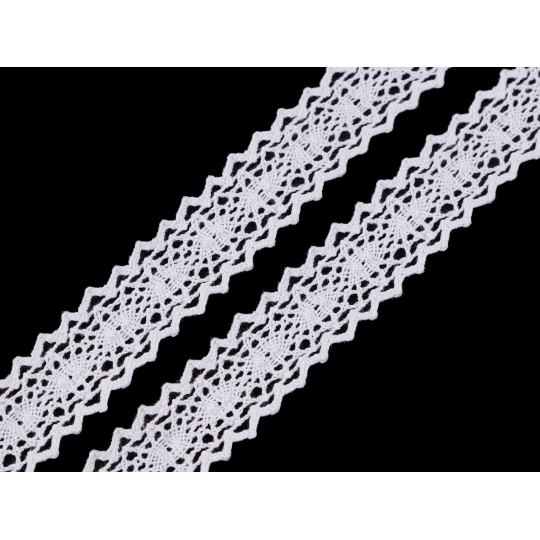 Čipka / vsádka paličkovaná šírka 23 mm - 18 m | Mimib