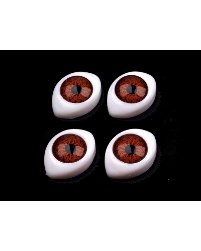 Plastové oči na nalepenie 12x17mm - 20 ks | Mimib