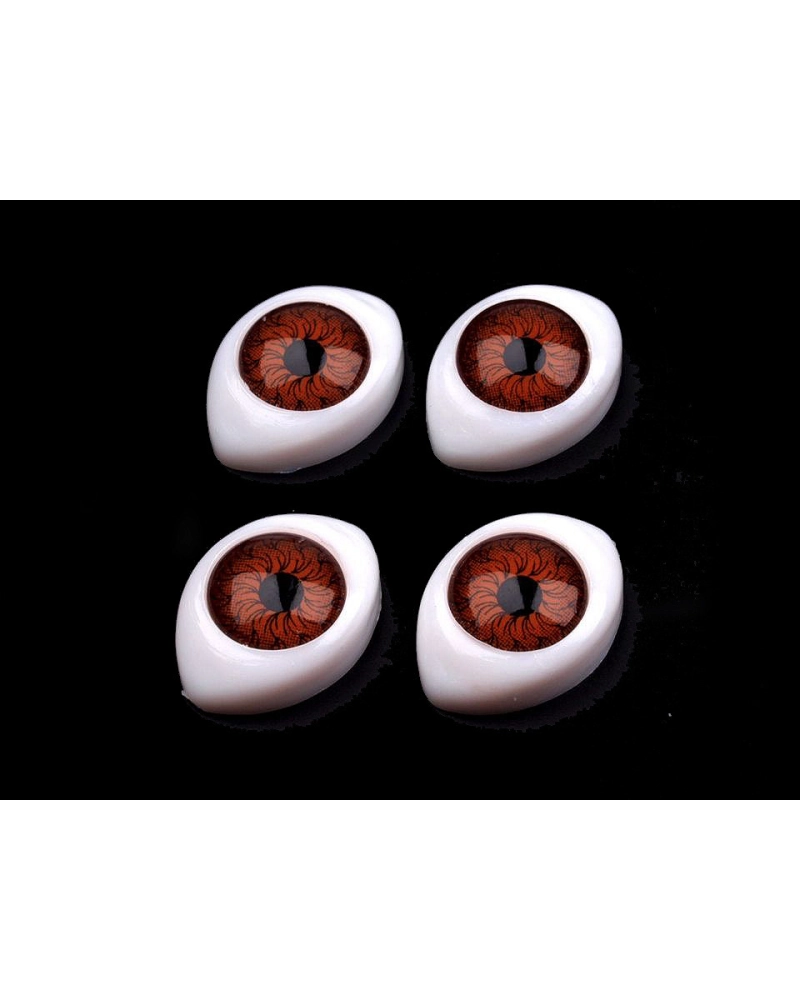 Plastové oči na nalepenie 12x17mm - 20 ks | Mimib