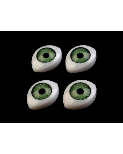 Plastové oči na nalepenie 12x17mm - 20 ks | Mimib