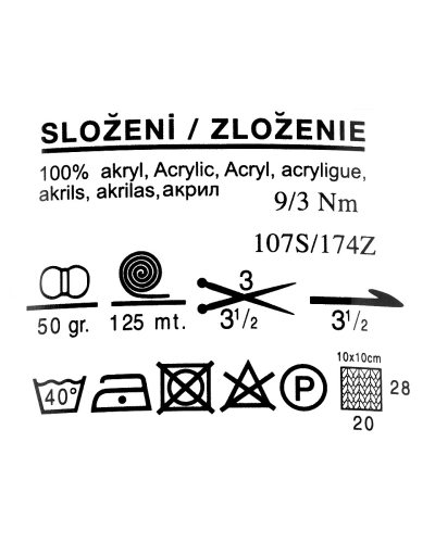 Priadza pletacia Klasik  50g - 1 ks | Mimib
