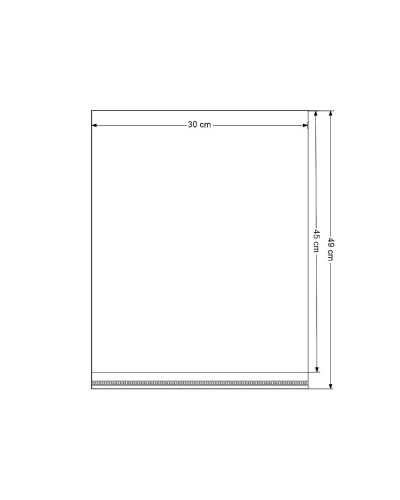 PP vrecko s lepiacou chlopňou 30x45 cm - 100 ks | Mimib