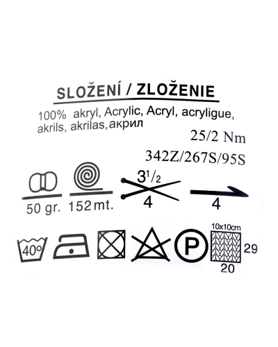 Priadza pletacia  Nicky 50 g - 1 ks | Mimib