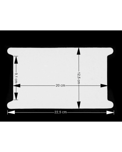 Papierová karta 12,5x22,5 cm s výrezom - 50 ks | Mimib