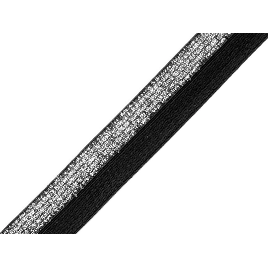 Lemovacia guma  prepólená / lampas šírka 17 mm s lurexom - 25 m | Mimib