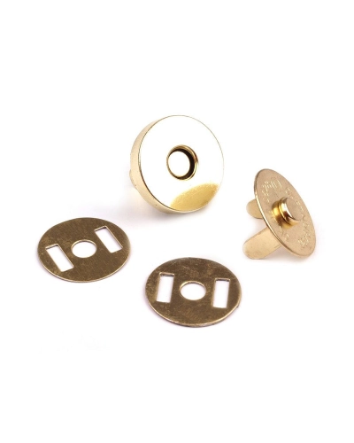 Magnetické zapínanie Ø15 mm zlaté - 5 sada | Mimib