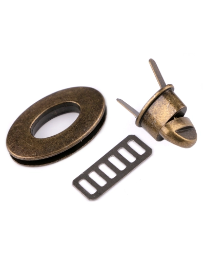 Zapínanie na kabelku 23x37 mm otočné - 1 sada | Mimib