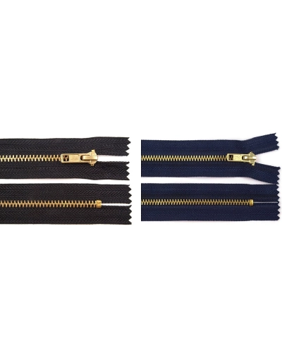 Kovový zips No 4 dĺžka 10 cm nohavicový - 1 ks | Mimib