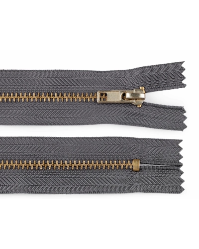 Kovový zips No 4 dĺžka 10 cm nohavicový - 1 ks | Mimib