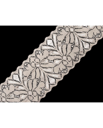 Elastická čipka  /  vsádka šírka 80 mm - 13.5 m | Mimib