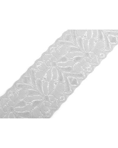 Elastická čipka  /  vsádka šírka 80 mm - 13.5 m | Mimib