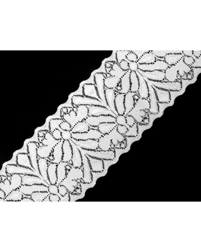 Elastická čipka  /  vsádka šírka 80 mm - 13.5 m | Mimib