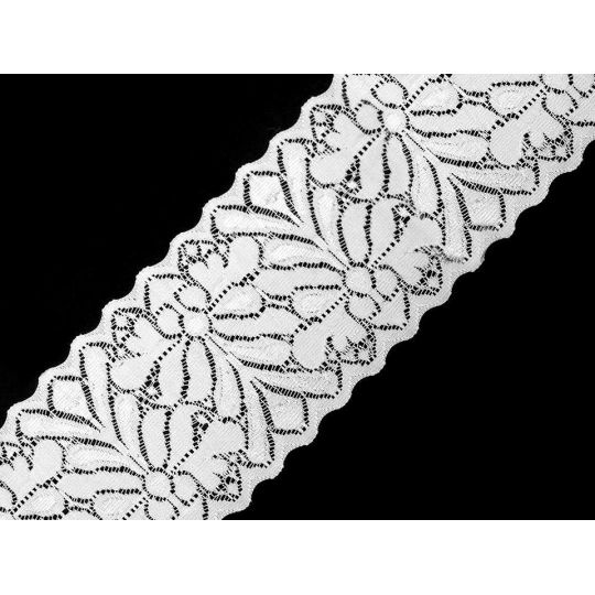 Elastická čipka  /  vsádka šírka 80 mm - 13.5 m | Mimib