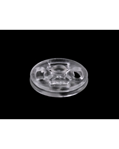 Plastové patentky / stláčacie gombíky transparentné Ø13 mm, Ø15 mm - 10 pár | Mimib