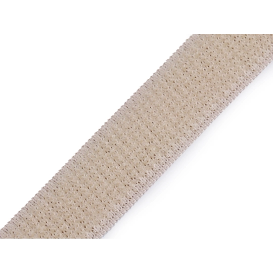 Suchý zips plyš šírka 20 mm elastický - 1 m | Mimib