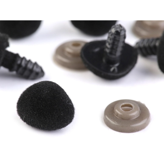 Ňufák zamatový s poistkou 11x14 mm - 10 sada | Mimib