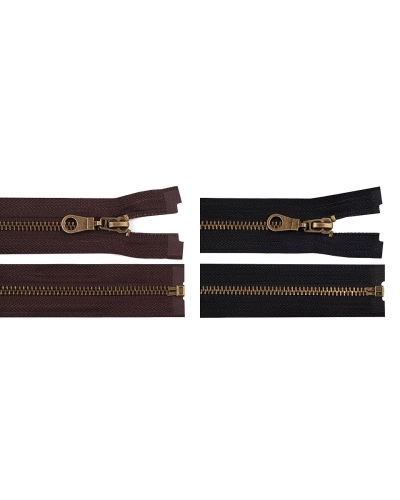Staromosadzný zips No 5 dĺžka 75 cm bundový - 1 ks