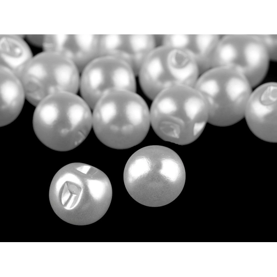 Perla na našitie / gombík Ø10 mm - 20 ks | Mimib