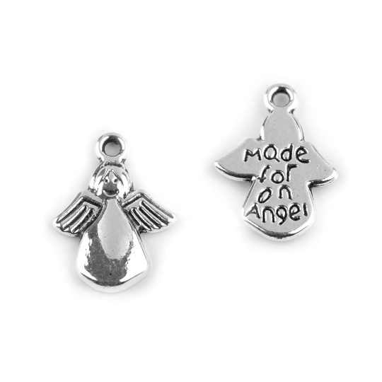 Prívesok 13x18 mm anjel - 5 ks | Mimib