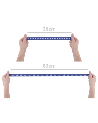 Guma šírka 20 mm hviezdy - 1 m | Mimib