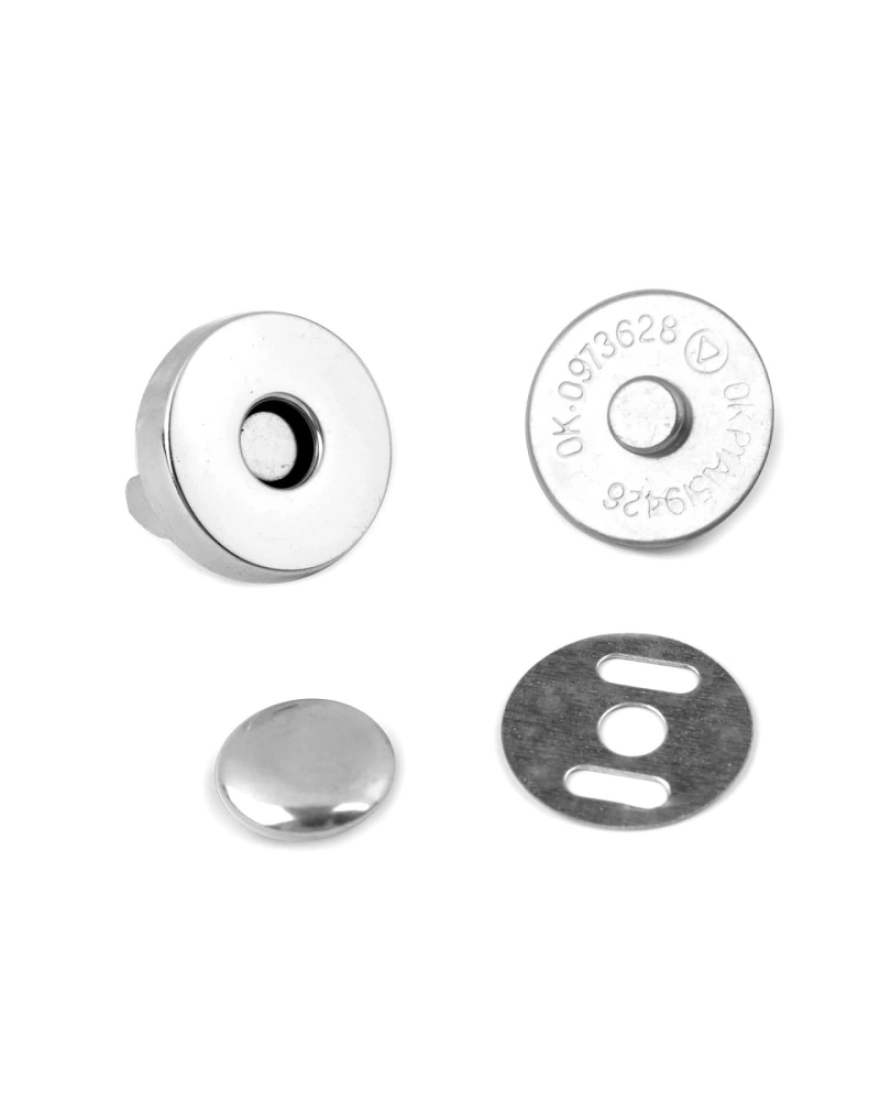 Magnetické zapínanie Ø18 mm s nitom - 5 sada | Mimib