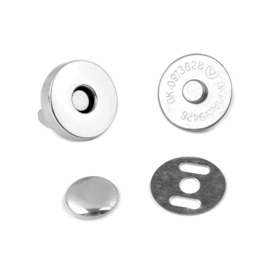 Magnetické zapínanie Ø18 mm s nitom - 5 sada | Mimib