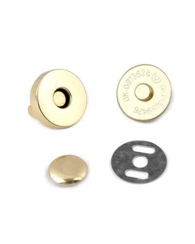 Magnetické zapínanie Ø18 mm s nitom - 5 sada | Mimib
