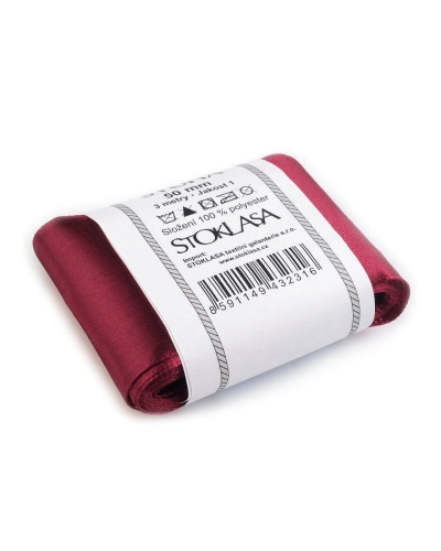 Atlasová stuha zväzky po 3 m šírka 50 mm - 3 m | Mimib